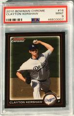 Clayton Kershaw #16 Baseball Cards 2010 Bowman Chrome Prices