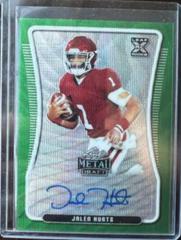 Jalen Hurts [Green Wave] #BA-JH1 Football Cards 2020 Leaf Metal Draft Autographs Prices