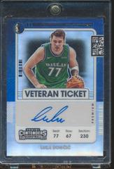Luka Doncic #VT-LDC Basketball Cards 2021 Panini Contenders Veteran Ticket Autograph Prices