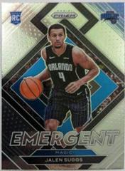 Jalen Suggs #12 Basketball Cards 2021 Panini Prizm Emergent Prices
