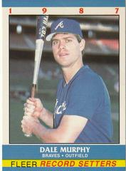 Dale Murphy #23 Baseball Cards 1987 Fleer Record Setters Prices