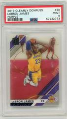 LeBron James [Purple] Basketball Cards 2019 Panini Clearly Donruss Prices