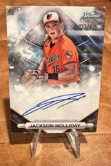 Jackson Holliday [Wave] #PA-JH Baseball Cards 2023 Bowman Sterling Prospect Autograph Prices