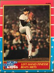 Bruce Hurst left handed finesse beats Mets Baseball Cards 1987 Fleer World Series Prices