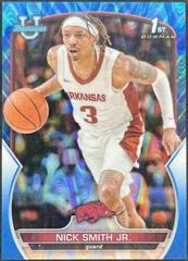 Nick Smith Jr. [Blue RayWave] #1 Basketball Cards 2022 Bowman Chrome University Prices