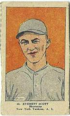 Everett Scott [Hand Cut] Baseball Cards 1923 W515 1 Prices