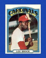 Lou Brock Baseball Cards 1972 Topps Prices