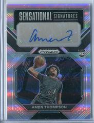 Amen Thompson [Silver] #SS-AME Basketball Cards 2023 Panini Prizm Draft Picks Sensational Signatures Prices