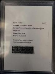 Jalen Carter [Bronze] #FFMS-39 Football Cards 2023 Panini Certified Freshman Fabric Mirror Signatures Prices