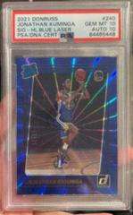 Jonathan Kuminga [Signatures Blue Laser] #240 Basketball Cards 2021 Panini Donruss Prices