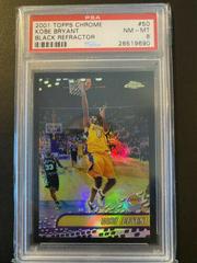 Kobe Bryant [Black Refractor] Basketball Cards 2001 Topps Chrome Prices