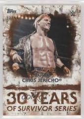 Chris Jericho [Orange] #SS-12 Wrestling Cards 2018 Topps WWE Undisputed 30 Years of Survivor Series Prices