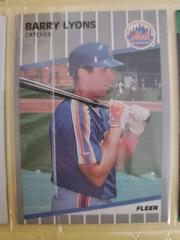 Barry Lyons #U-101 Baseball Cards 1989 Fleer Prices