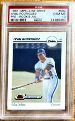 Ivan Rodriguez #592 Baseball Cards 1991 Impel Line Drive Pre Rookie AA Prices