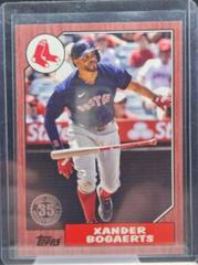 Xander Bogaerts [Red] #T87-35 Baseball Cards 2022 Topps 1987 Prices