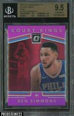 Ben Simmons [Pink] Basketball Cards 2017 Panini Donruss Optic Court Kings Prices
