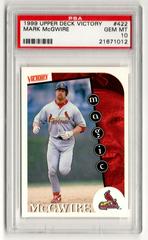 Mark McGwire #422 Baseball Cards 1999 Upper Deck Victory Prices