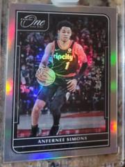 Anfernee Simons #67 Basketball Cards 2021 Panini One and One Prices