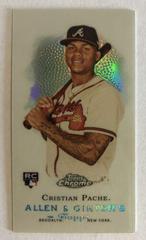 Cristian Pache Baseball Cards 2021 Topps Allen & Ginter Chrome Mini Rookie Design Variations Prices