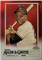 Willie Mays [Red] #29 Baseball Cards 2020 Topps Allen & Ginter Chrome Prices