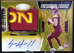 Sam Howell [Freshman Fabric Signature Gold Etch] #206 Football Cards 2022 Panini Certified Prices