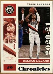 Damian Lillard [Blue] #3 Basketball Cards 2020 Panini Chronicles Prices