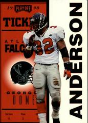 Jamal Anderson [Red] #3 Football Cards 1998 Playoff Contenders Ticket Prices
