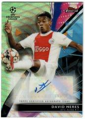 David Neres [Green Wave] #BA-DN Soccer Cards 2021 Topps Finest UEFA Champions League Autographs Prices
