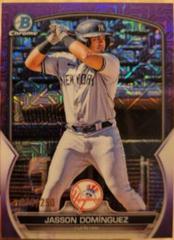 Jasson Dominguez [Mega Box Mojo Purple] Baseball Cards 2023 Bowman Chrome Prospects Prices