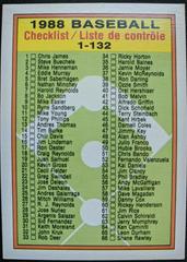 Checklist 1-132 Baseball Cards 1988 O Pee Chee Prices