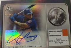 Francisco Alvarez [Autograph] Baseball Cards 2022 Bowman Platinum Minted in Merit Prices