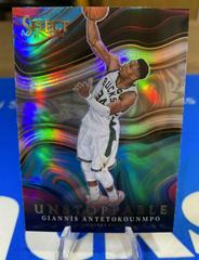 Giannis Antetokounmpo [Silver Prizm] Basketball Cards 2021 Panini Select Unstoppable Prices