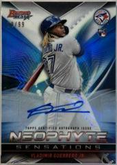 Vladimir Guerrero Jr. [Autograph] #NS-1 Baseball Cards 2019 Bowman's Best Neophyte Sensations Prices