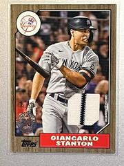 Giancarlo Stanton [Gold] #87BR-GS Baseball Cards 2022 Topps 1987 Series 2 Relics Prices