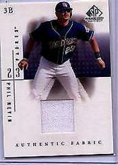 Phil Nevin #PN Baseball Cards 2001 SP Game Used Authentic Fabric Prices