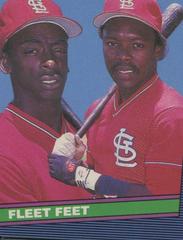 Fleet Feet [V. Coleman, W. McGee] Baseball Cards 1986 Leaf Prices
