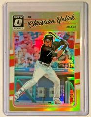 Christian Yelich [Gold] Baseball Cards 2017 Panini Donruss Optic Prices