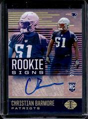 Christian Barmore [Gold] #RS-CB Football Cards 2021 Panini Illusions Rookie Signs Autographs Prices