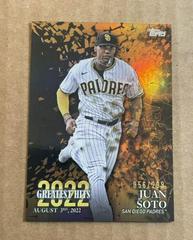 Juan Soto [Black] #22GH-24 Baseball Cards 2023 Topps 2022 Greatest Hits Prices