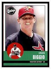 Craig Biggio #167 Baseball Cards 2001 Upper Deck Vintage Prices