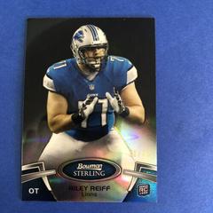 Riley Reiff [Black Refractor] #3 Football Cards 2012 Bowman Sterling Prices