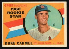 Duke Carmel [Rookie Star] #120 Baseball Cards 1960 Topps Prices