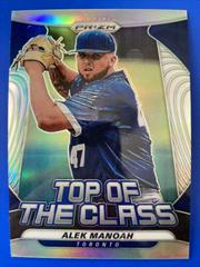 Alek Manoah [Silver Prizm] #TOC-11 Baseball Cards 2020 Panini Prizm Top of the Class Prices