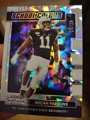Micah Parsons [Cracked Ice] #3 Football Cards 2021 Panini Contenders Draft Picks School Colors Prices