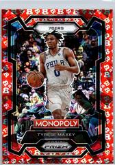 Tyrese Maxey [Free Parking] #68 Basketball Cards 2023 Panini Prizm Monopoly Prices