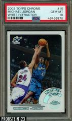 Michael Jordan [White Refractor] Basketball Cards 2002 Topps Chrome Prices