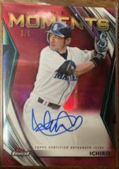 Ichiro [Red Refractor] Baseball Cards 2021 Topps Finest Moments Autographs Prices