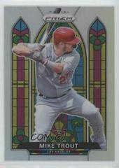 Mike Trout [Silver Prizm] Baseball Cards 2021 Panini Prizm Stained Glass Prices