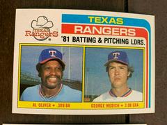 Al Oliver, George Medich #36 Baseball Cards 1982 Topps Prices