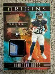 Tyjae Spears [Turquoise] #HR-TS Football Cards 2023 Panini Origins Hometown Roots Prices